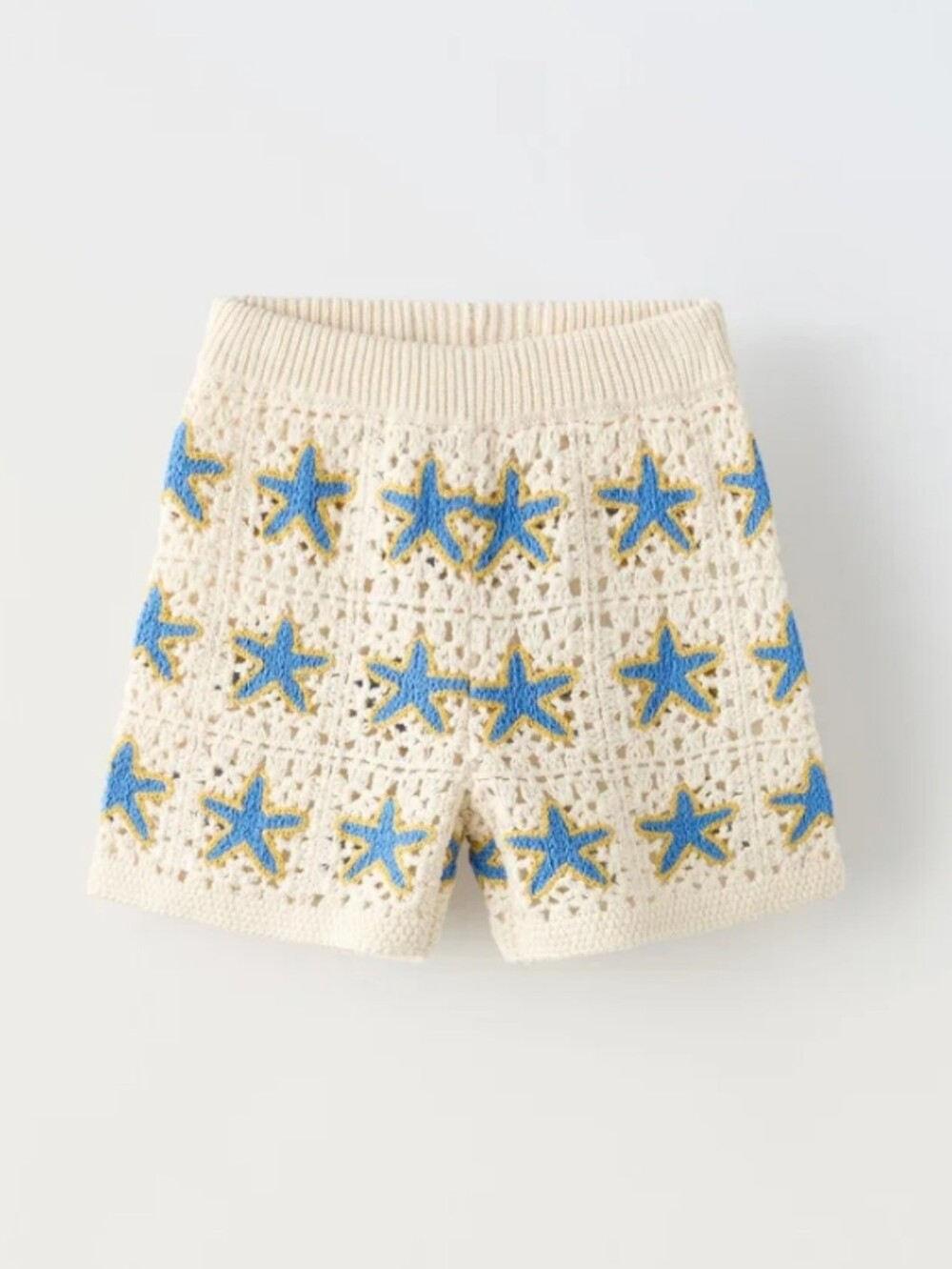 Zara Baby Starfish Crochet Embrioderes Shorts Size 6 Months